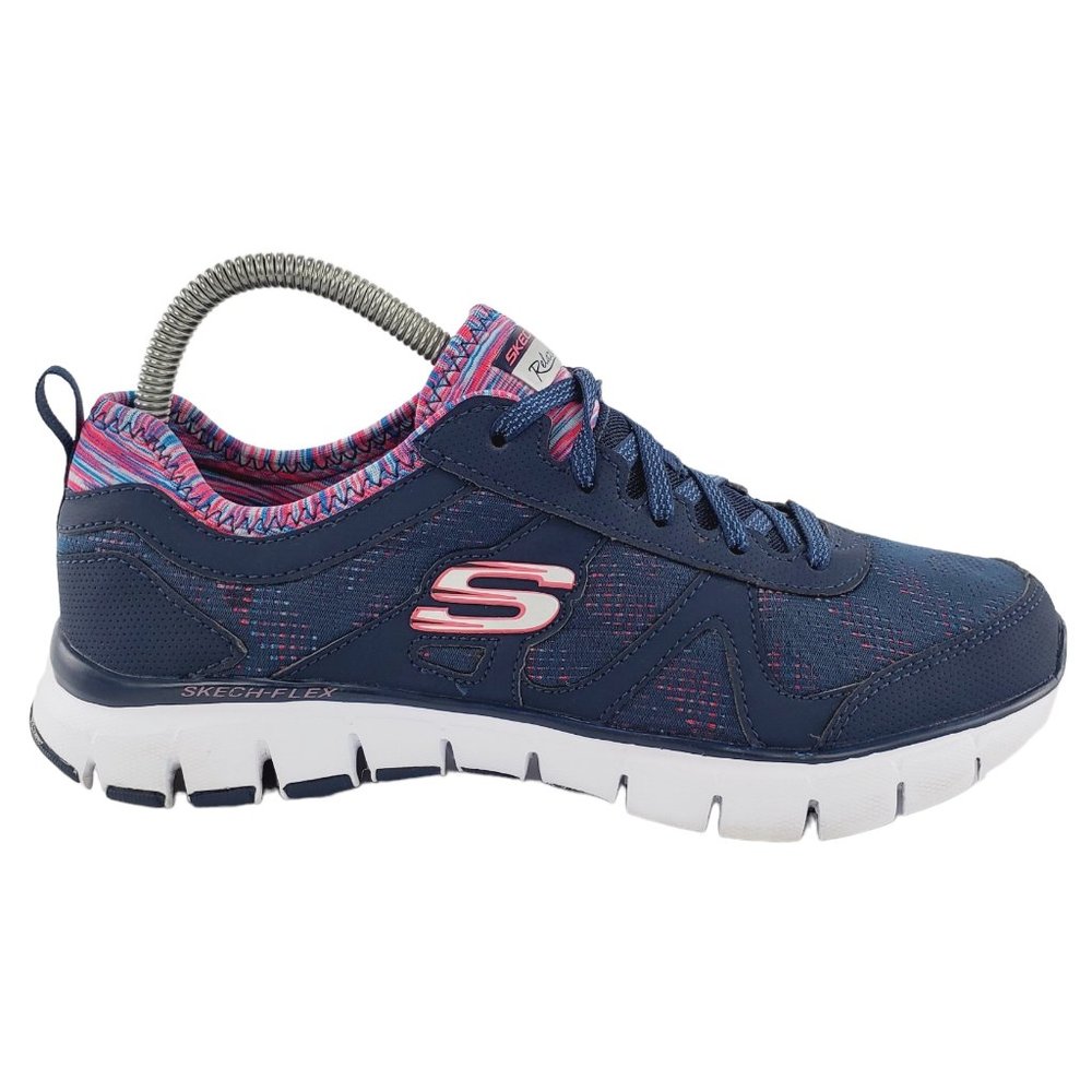 Skechers Women's Relaxed Fit 12130 Blue Running Shoes Sneakers Size 7.5